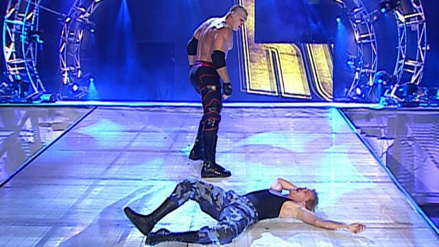 Spike Dudley gets attacked by Kane before entering the Royal Rumble Match: Royal Rumble 2004
