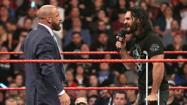 Seth Rollins signs Triple H's Hold Harmless Agreement: Raw, March 27, 2017 background