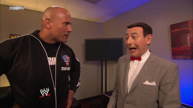 Pee Wee Herman joins The Rock's "Team Bring It": WrestleMania 27