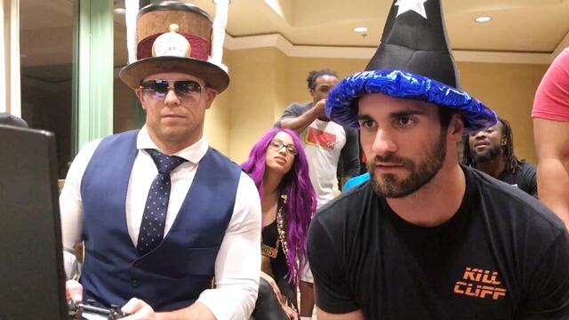 Seth Rollins battles The Miz on UpUpDownDown