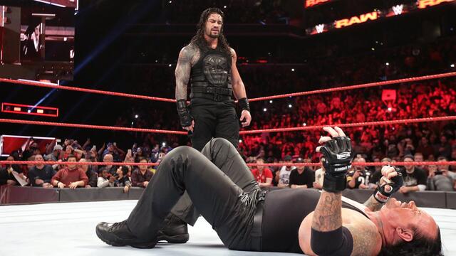 Roman Reigns' message to The Undertaker background