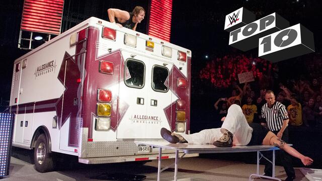 Ambulance attacks - WWE Top 10, April 17, 2017 background