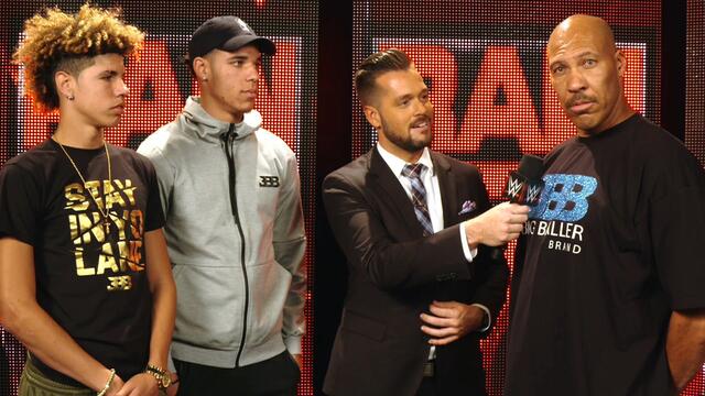 Lonzo Ball and his family soak in the Raw experience: WWE.com Exclusive, June 26, 2017 backdrop