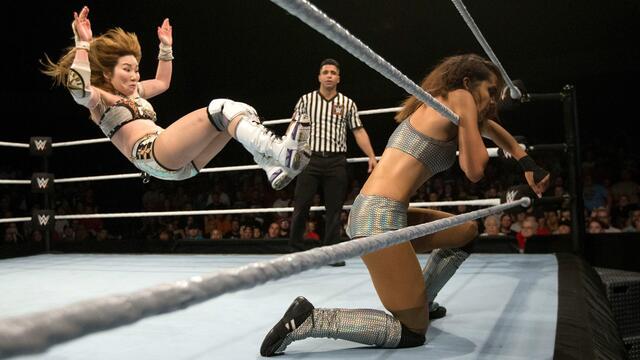Kairi Sane vs. Dakota Kai - Quarterfinal Match: Mae Young Classic, Sept. 4, 2017 background