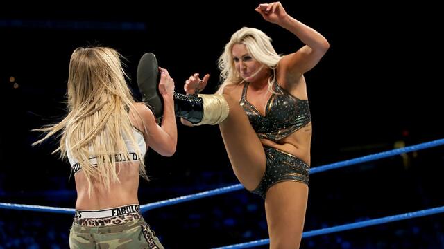 Charlotte Flair vs. Carmella: SmackDown LIVE, Sept. 26, 2017 backdrop