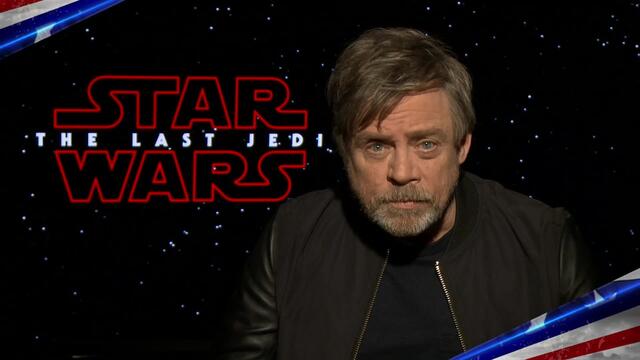The cast of "Star Wars: The Last Jedi" honor U.S. servicemembers backdrop