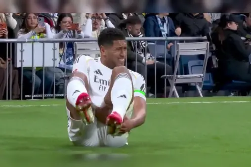 [Highlights] Oh no! Bellingham accelerates forward and collapses injured without contact