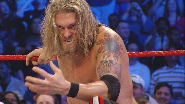 Edge eliminates John Cena to win the 2010 Royal Rumble Match: Royal Rumble 2010