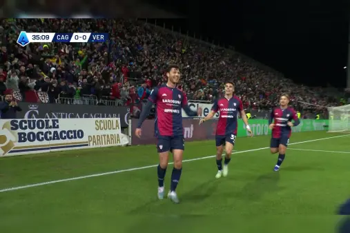 [Goal] Dribbling past defenders! Palestra's consecutive moves set up Mazzitelli for a powerful strike into the net