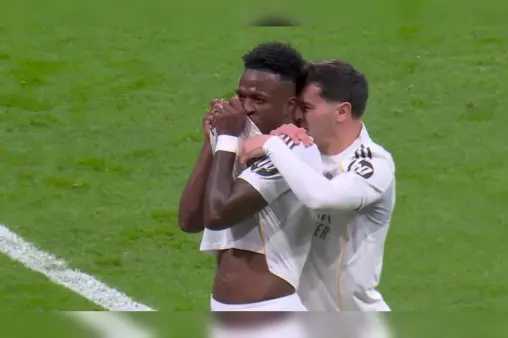 [Goal] Star quality! Vinicius' solo run and curling world-class strike ends goal drought