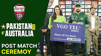 Post Match Ceremony | Pakistan vs Australia | Match 03 | T20I Series 2026 | PCB | MJ1K