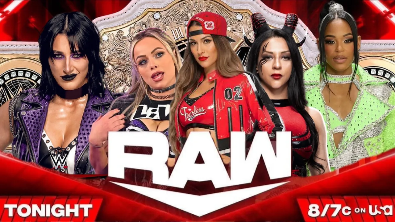 Stephanie Vaquer & Rhea Ripley & Liv Morgan & Bianca Belair Nikki Bella WWE RAW Full Match #wweraw 