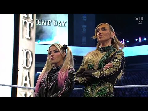The Judgment Day Confront Alexa Bliss & Charlotte Flair