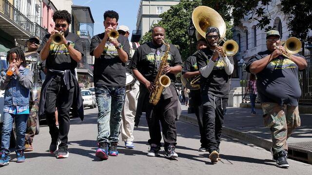 Shinsuke Nakamura's theme played by New Orleans brass band