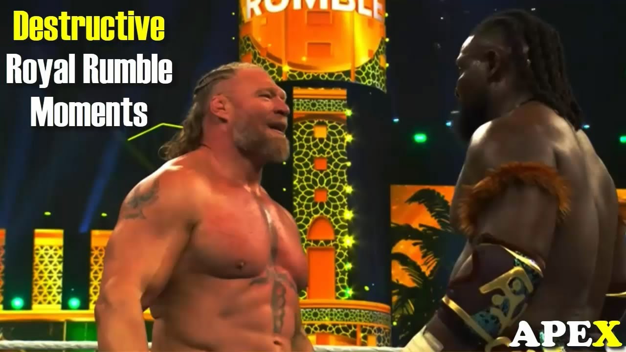 WWE Top 20 Chaotic & Destructive Royal Rumble Moments
