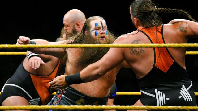 Heavy Machinery vs. War Raiders: WWE NXT, May 9, 2018 background