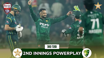 2nd Innings Powerplay | Pakistan vs Australia | Match 03 | T20I Series 2026 | PCB | MJ1K