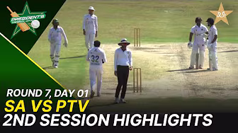 2nd Session Highlights | Sahir Asst vs PTV | President Trophy | 2025-26 | Day 1 | PCB | M2Y1H