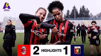 La doppietta di Van Dooren la decide allo scadere | AC Milan 2-1 Genoa | Serie A Women Highlights