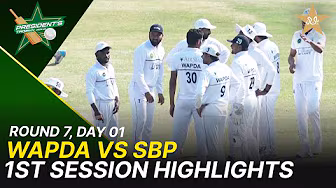 1st Session Highlights | WAPDA Vs SBP | President Trophy | 2025-26 | Day 1 | PCB | M2Y1H