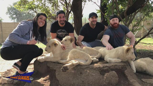 WWE Superstars experience "life memories" in South Africa background