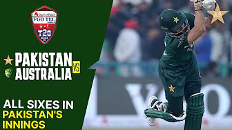 All Sixes in Pakistan's Innings | Pakistan vs Australia | Match 02 | T20I Series 2026 | PCB | MJ1K