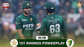 1st Innings Powerplay | Pakistan vs Australia | Match 02 | T20I Series 2026 | PCB | MJ1K
