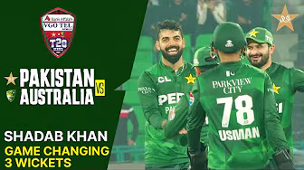 Shadab Khan Takes 3 Big Wickets 🔥 | Pakistan vs Australia | Match 02 | T20I Series 2026 | PCB | MJ1K