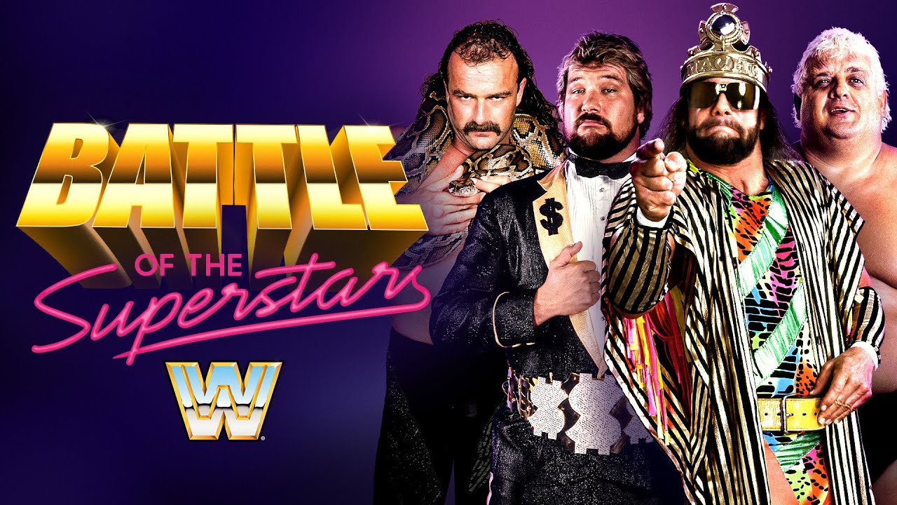 FULL HOME VIDEO: Battle of the WWE Superstars | Jake Roberts vs. Ted DiBiase; Dusty vs. Savage