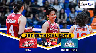 GALERIES TOWER vs. CIGNAL | SET 1 HIGHLIGHTS | 2026 PVL ALL-FILIPINO CONFERENCE