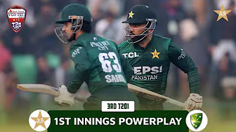 1st Innings Powerplay | Pakistan vs Australia | Match 03 | T20I Series 2026 | PCB | MJ1K