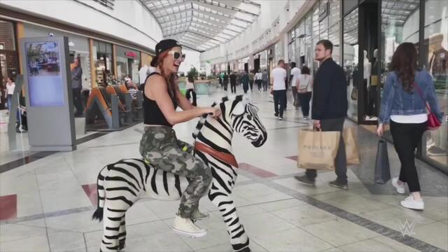 Becky Lynch horses around in Bremen, Germany