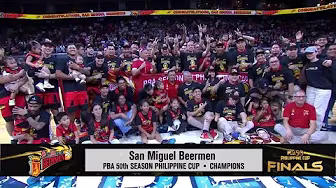 San Miguel Beermen awarding ceremony | PBA Season 50 Philippine Cup