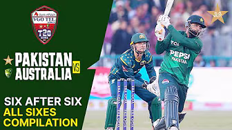 All Sixes in Pakistan's Innings | Pakistan vs Australia | Match 01 | T20I Series 2026 | PCB | MJ1K