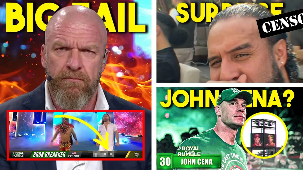 WWE SPOIL ROYAL RUMBLE IN WORST BOTCH...Cena In RUMBLE?...Wrestler SPOTTED in SAUDI...Wrestling News