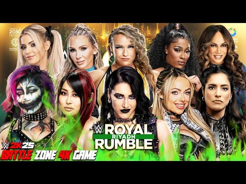 WWE ROYAL RUMBLE - Rhea Iyo Liv Jordynne Alexa Charlotte Asuka Chelsea - WWE 2K25 1 February 2026