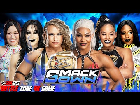 WWE SMACKDOWN - Bianca Belair Jade Cargill Naomi vs Rhea Iyo Jordynne - WWE 2K25 31 January 2026