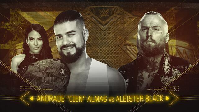 Look back at Andrade "Cien" Almas and Aleister Black's heated rivalry: WWE NXT, April 4, 2018 background