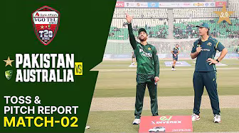 Toss & Pitch Report | Pakistan vs Australia | Match 02 | T20I Series 2026 | PCB | MJ1K