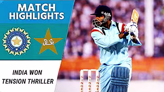 India vs Pakistan Thriller | Last Over Tension, India Chase Down Pakistan | Ganguly Near Century