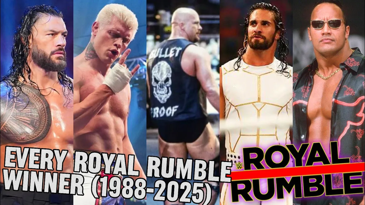 Every WWE Royal Rumble Winner (1988-2025)