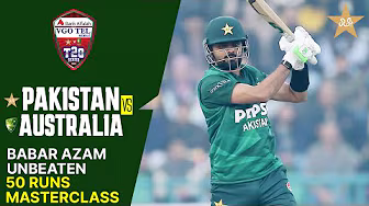 Babar Azam Unbeaten Fifty 💎| Pakistan vs Australia | Match 03 | T20I Series 2026 | PCB | MJ1K