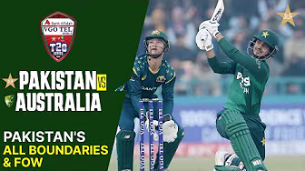 Pakistan's All Boundaries & FOW | Pakistan vs Australia | Match 3 | T20I Series 2026 | PCB | MJ1K background
