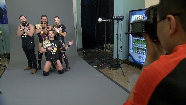 Behind the scenes of Undisputed ERA's championship photo shoot: WWE.com Exclusive, April 18, 2018 background