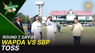 Toss | WAPDA vs SBP | President Trophy | 2025-26 | Day 1 | PCB | M2Y1H