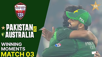 Winning Moments 👏 | Pakistan vs Australia | Match 03 | T20I Series 2026 | PCB | MJ1K