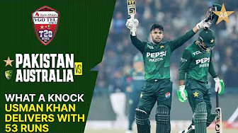 Usman Khan Delivers with 53 Runs 🔥| Pakistan vs Australia | Match 02 | T20I Series 2026 | PCB | MJ1K