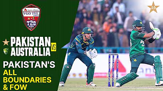 Pakistan's All Boundaries & FOW | Pakistan vs Australia | Match 01 | T20I Series 2026 | PCB | MJ1K