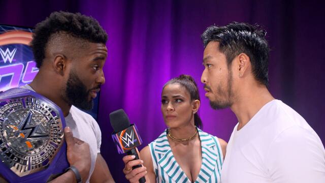 Cedric Alexander and Hideo Itami face off after their WWE Cruiserweight Championship Match is made: WWE.com Exclusive, July 3, 2018