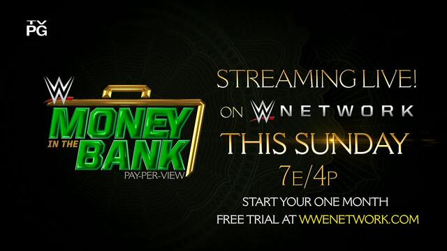 WWE Money in the Bank Ladder Matches - streaming live this Sunday background